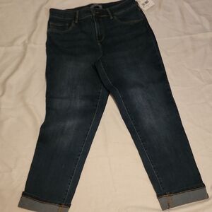 Falls Creek Deep Blue Cropped Jeans